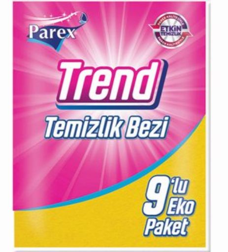 PAREX TEMİZLİK BEZİ TREND 9'LU. ürün görseli