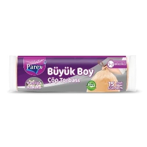 PAREX BÜZGÜLÜ ÇÖP TORBASI BÜYÜK BOY VANİLYA. ürün görseli