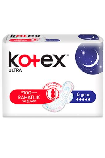 KOTEX ULTRA SINGLE GECE 6'LI. ürün görseli