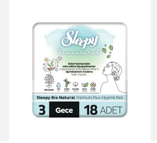 SLEEPY BIO NATUREL SÜPER ECO GECE 18'Lİ. ürün görseli