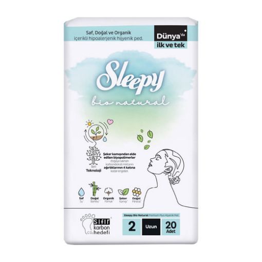 SLEEPY BIO NATUREL SÜPER ECO UZUN 20'Lİ. ürün görseli