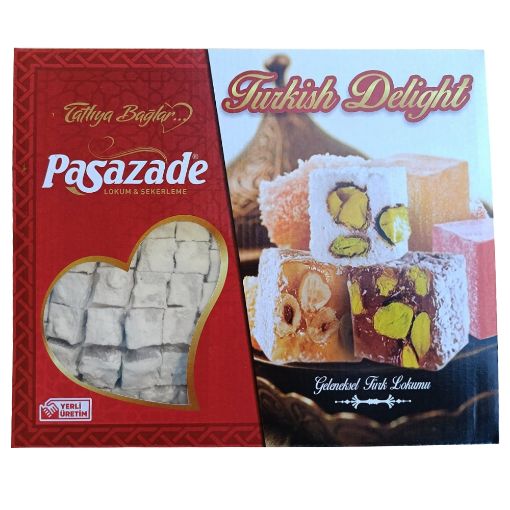 PAŞAZADE LOKUM 1 KG BADEMLİ TOZLU DUBLE. ürün görseli