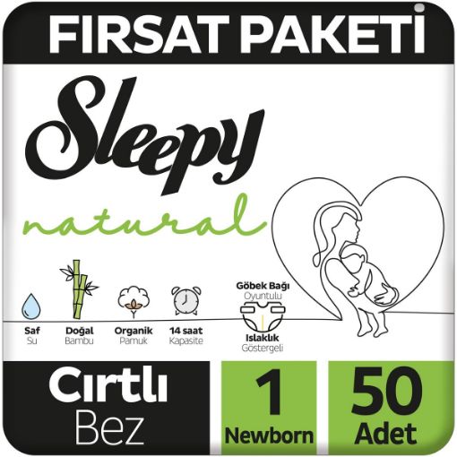 SLEEPY NATURAL FIRSAT PAKET NEWBORN 50'Lİ. ürün görseli