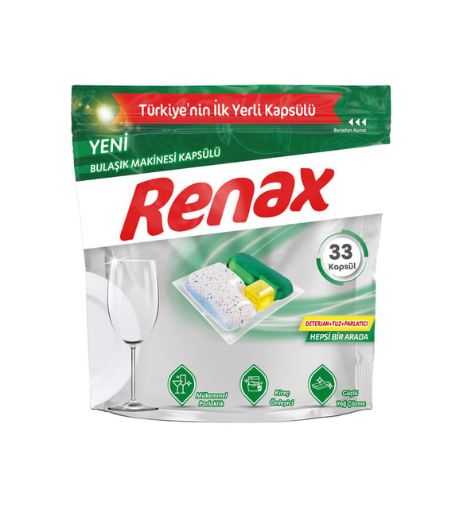 RENAX 33'LÜ BULAŞIK MAKİNE KAPSÜLÜ. ürün görseli