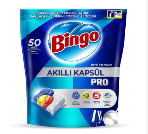 BİNGO BULAŞIK MAK.KAPSÜLÜ PRO 50 Lİ. ürün görseli