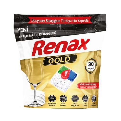 RENAX GOLD BULAŞIK MAKİNE KAPSÜLÜ 30 LU. ürün görseli