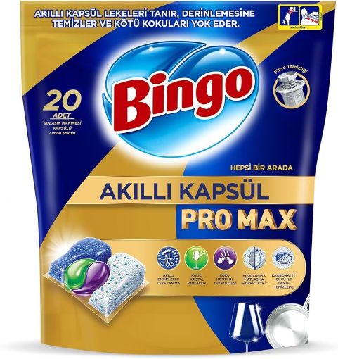 BİNGO BULAŞIK MAK.KAPSÜLÜ PRO MAX 20 Lİ. ürün görseli