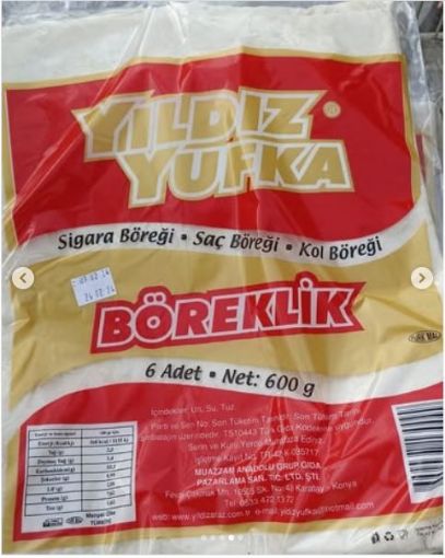 YILDIZ BÖREKLİK YUFKA 600 GR. ürün görseli