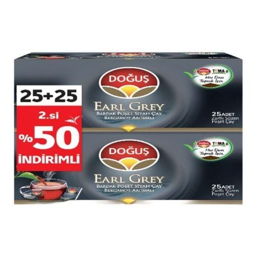 DOĞUŞ BARDAK EARL GREY 25*2 Lİ. ürün görseli