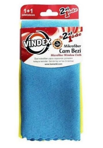 VİNDEX MİKROFİBER CAM BEZİ SHINY 50X70 CM. ürün görseli