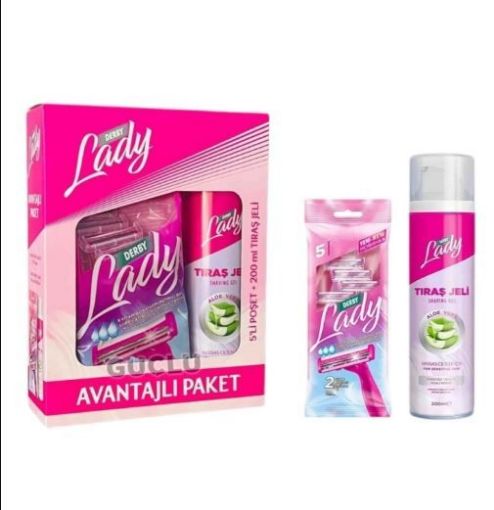 DERBY LADY 5'Lİ POŞET + 200 ML JEL. ürün görseli