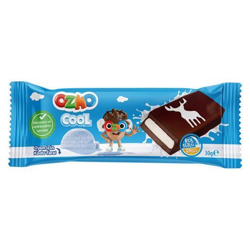 ŞÖLEN OZMO COOL SÜTLÜ ÇİKOLATA  30 GR. ürün görseli