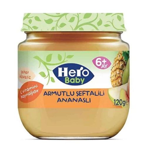 H.BABY 120 GR ARMUT-ŞEFTALİ-ANANAS. ürün görseli