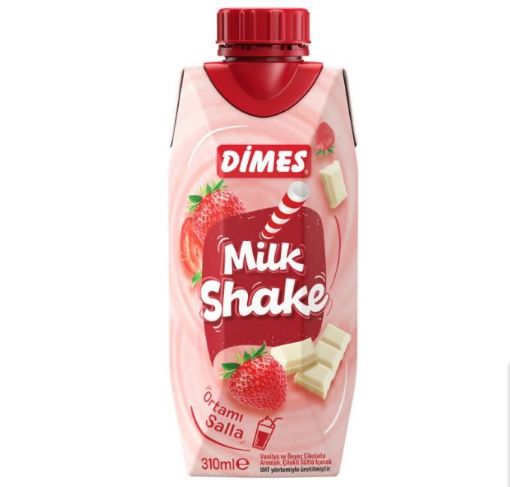 DİMES MİLKSHAKE ÇİLEK VANİLYA 310 ML. ürün görseli