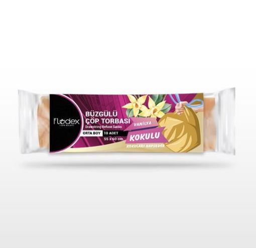 FLODEX BÜZGÜLÜ ÇÖP TORBASI ORTA *25 VANİLYA. ürün görseli