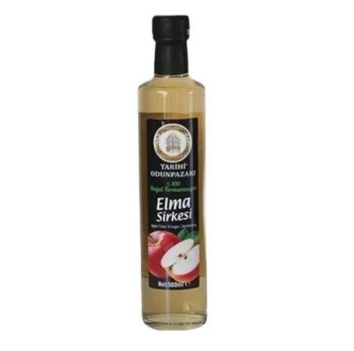 TARİHİ ODUN PAZ.ORGANİK ELMA SİR. 500 ML CAM. ürün görseli