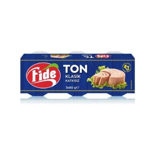 FİDE TON BALIK KLASİK 3*80 GR. ürün görseli