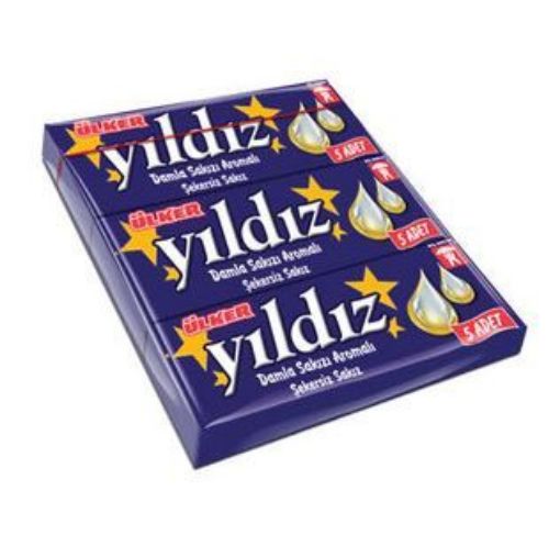ÜLKER YILDIZ DAMLA SAKIZ 3*5 Lİ. ürün görseli