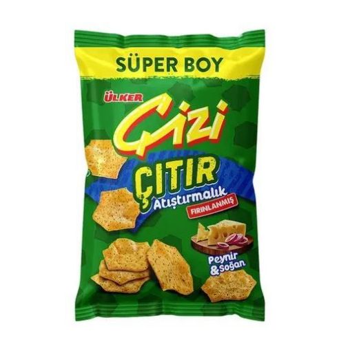 ÜLKER ÇİZİ ÇITIR PEYNİR&SOĞAN 120 GR. ürün görseli