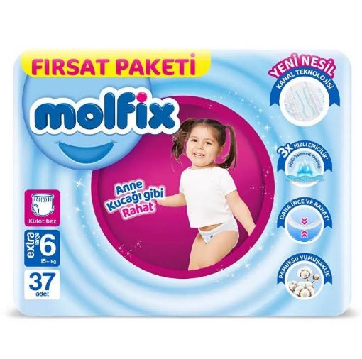 MOLFİX KÜLOT BEZ  FIRSAT NO:6 37 Lİ. ürün görseli