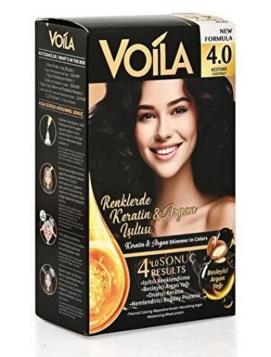 VOİLA SAÇ BOYASI (4.0) KESTANE 50 ML. ürün görseli